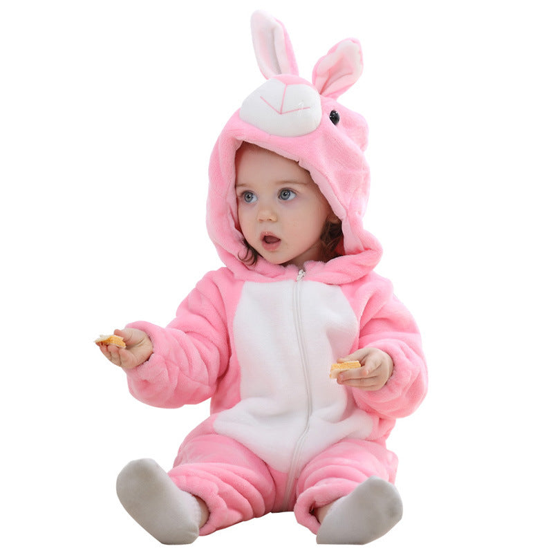 Infant Snuggle Romper - Cozy Animal Onesie