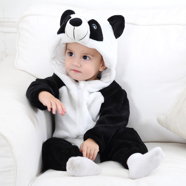 Infant Snuggle Romper - Cozy Animal Onesie