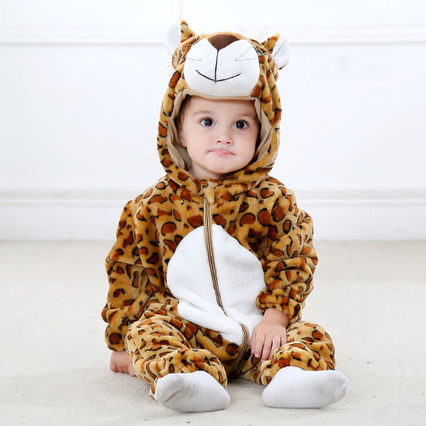 Infant Snuggle Romper - Cozy Animal Onesie