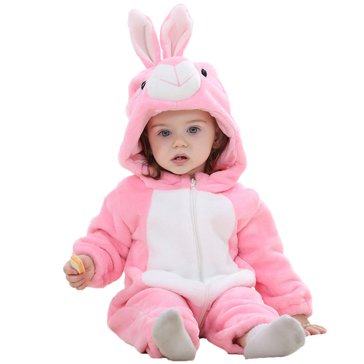 Infant Snuggle Romper - Cozy Animal Onesie